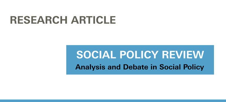 Social Policy Review - Analysis and Debate in Social Policy