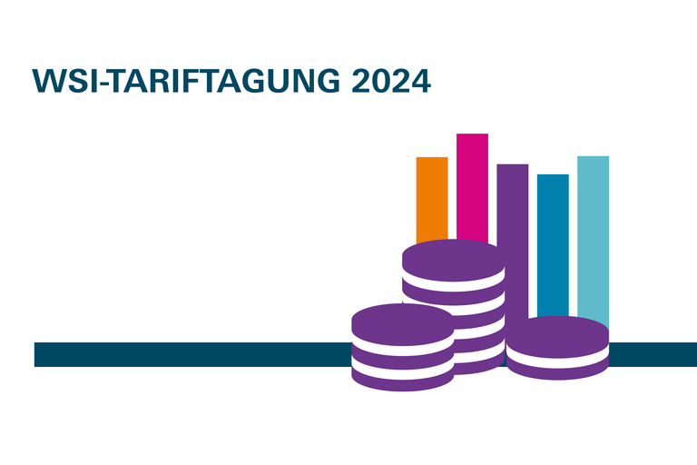 Münzstapel und ein Diagramm als Logo der Tariftagung